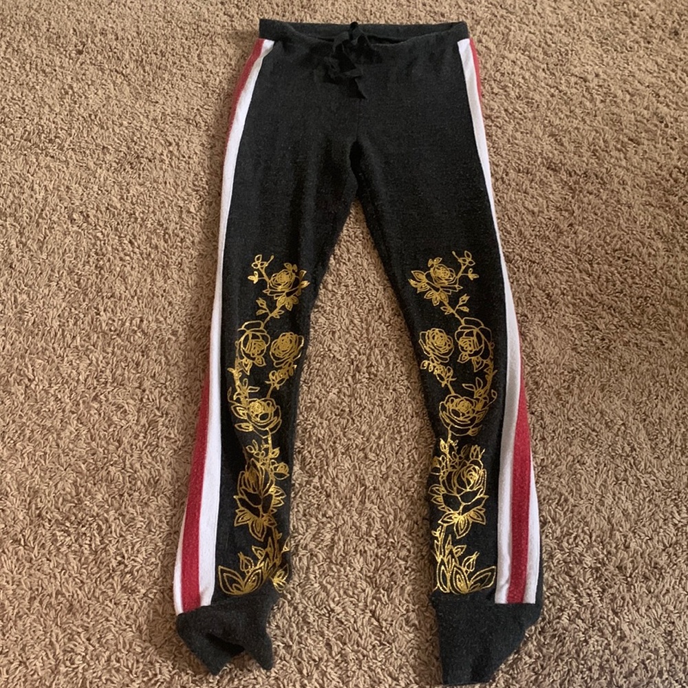 Chasor Dark Grey Gold detail Joggers